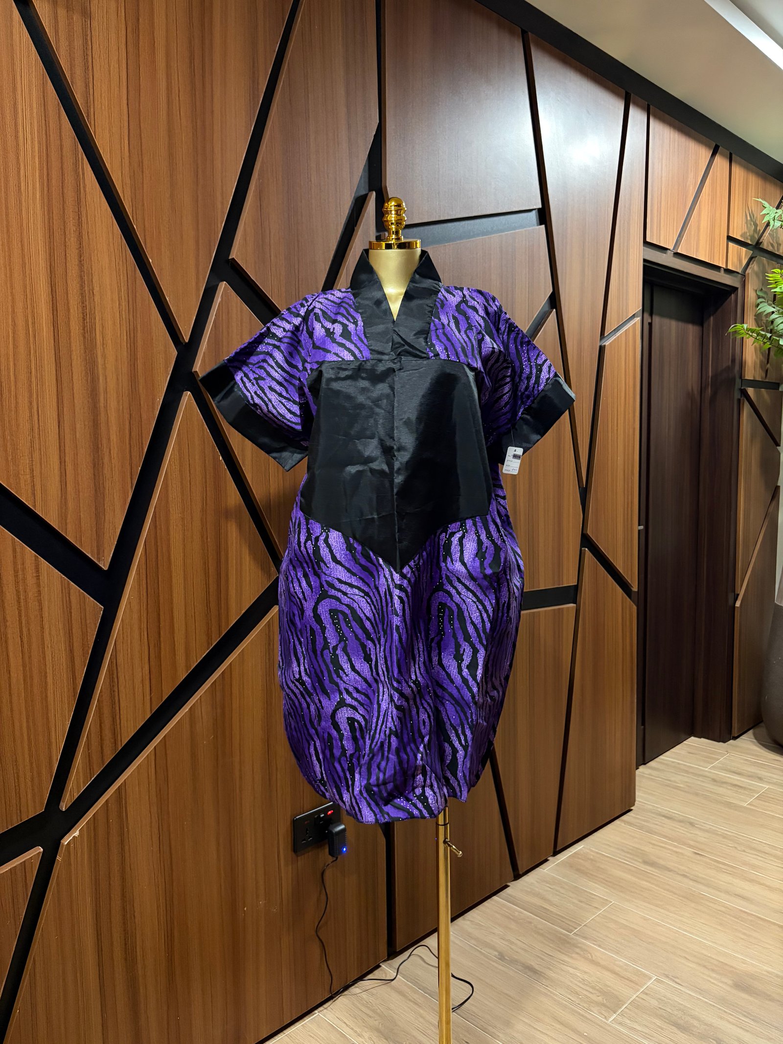 Short African Print Dress A0016