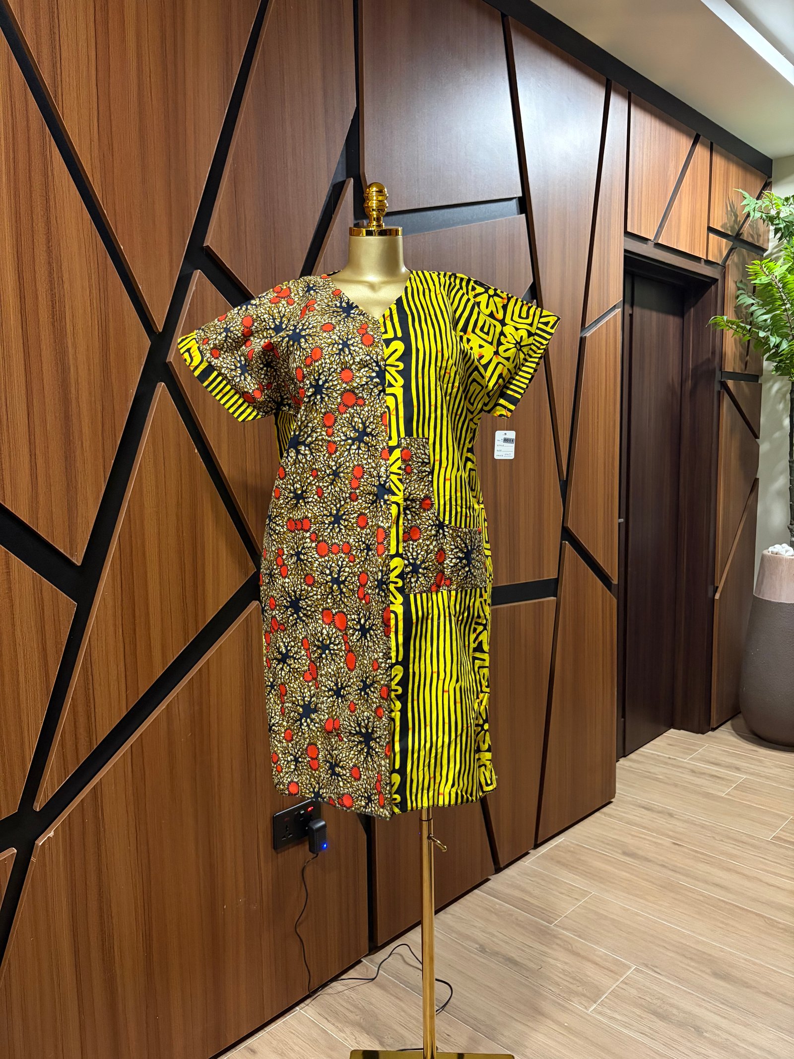 Two tone short dress A0011