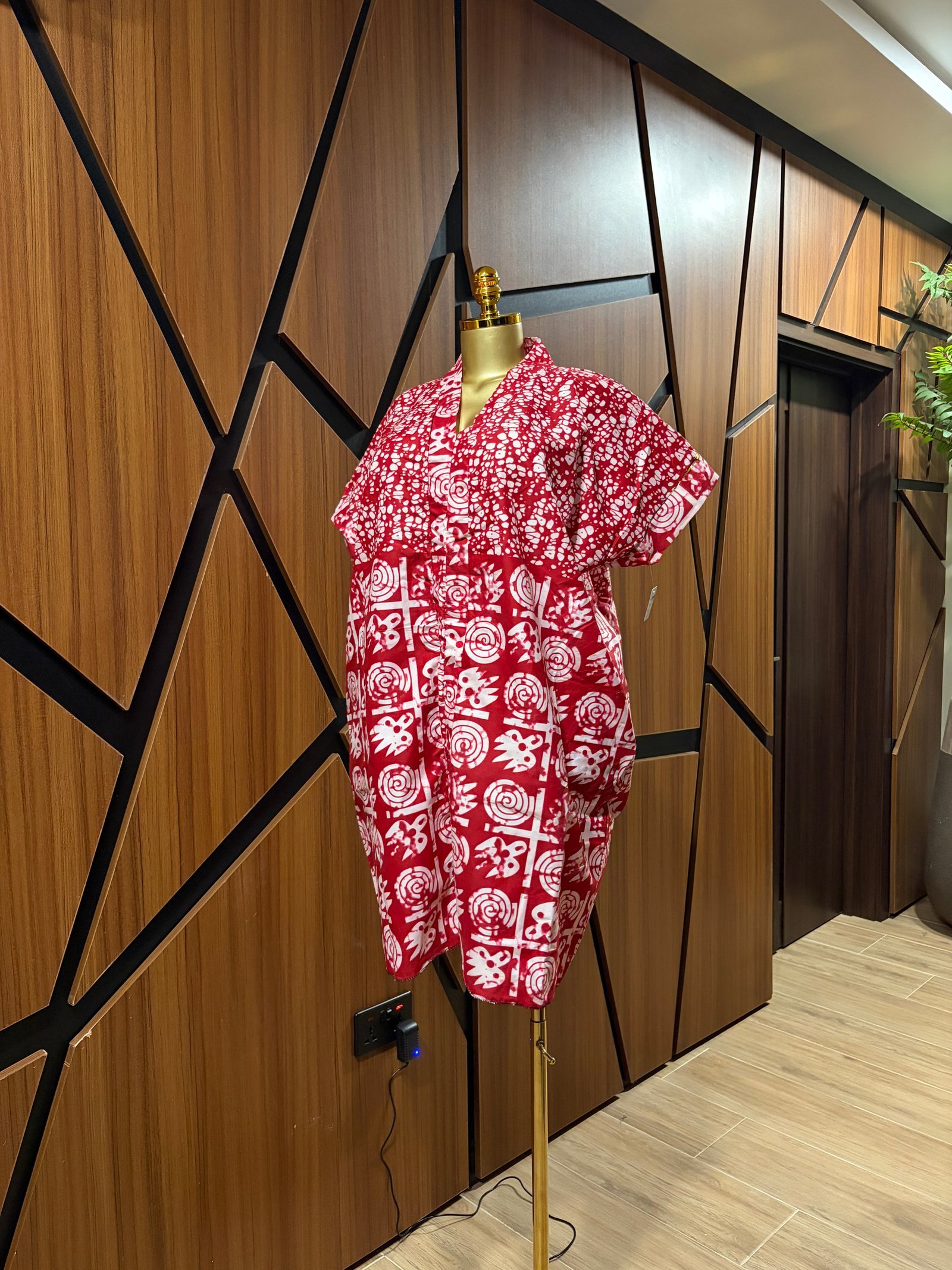 Short African Print Dress A0018