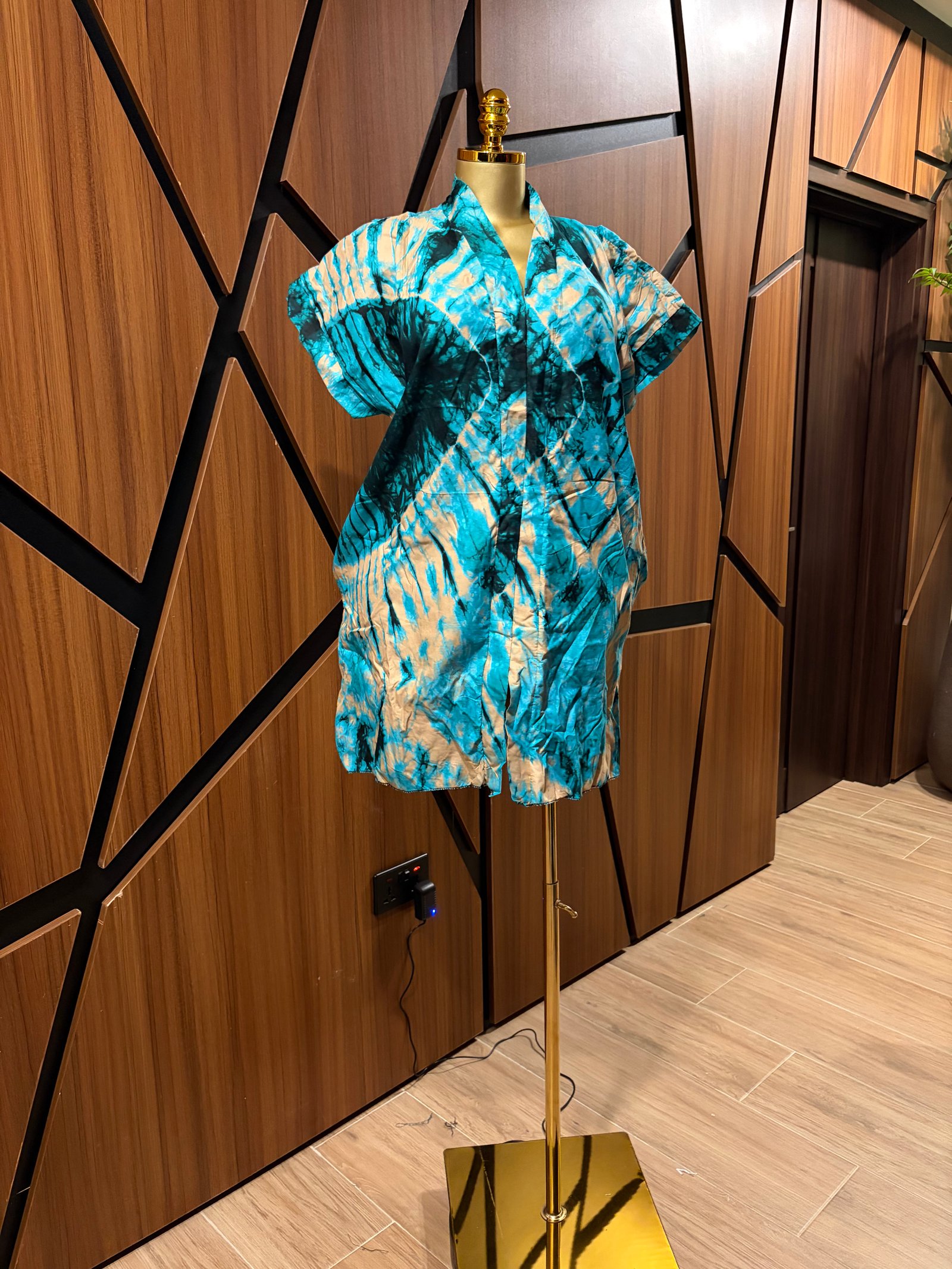 Short African Print Dress A0022