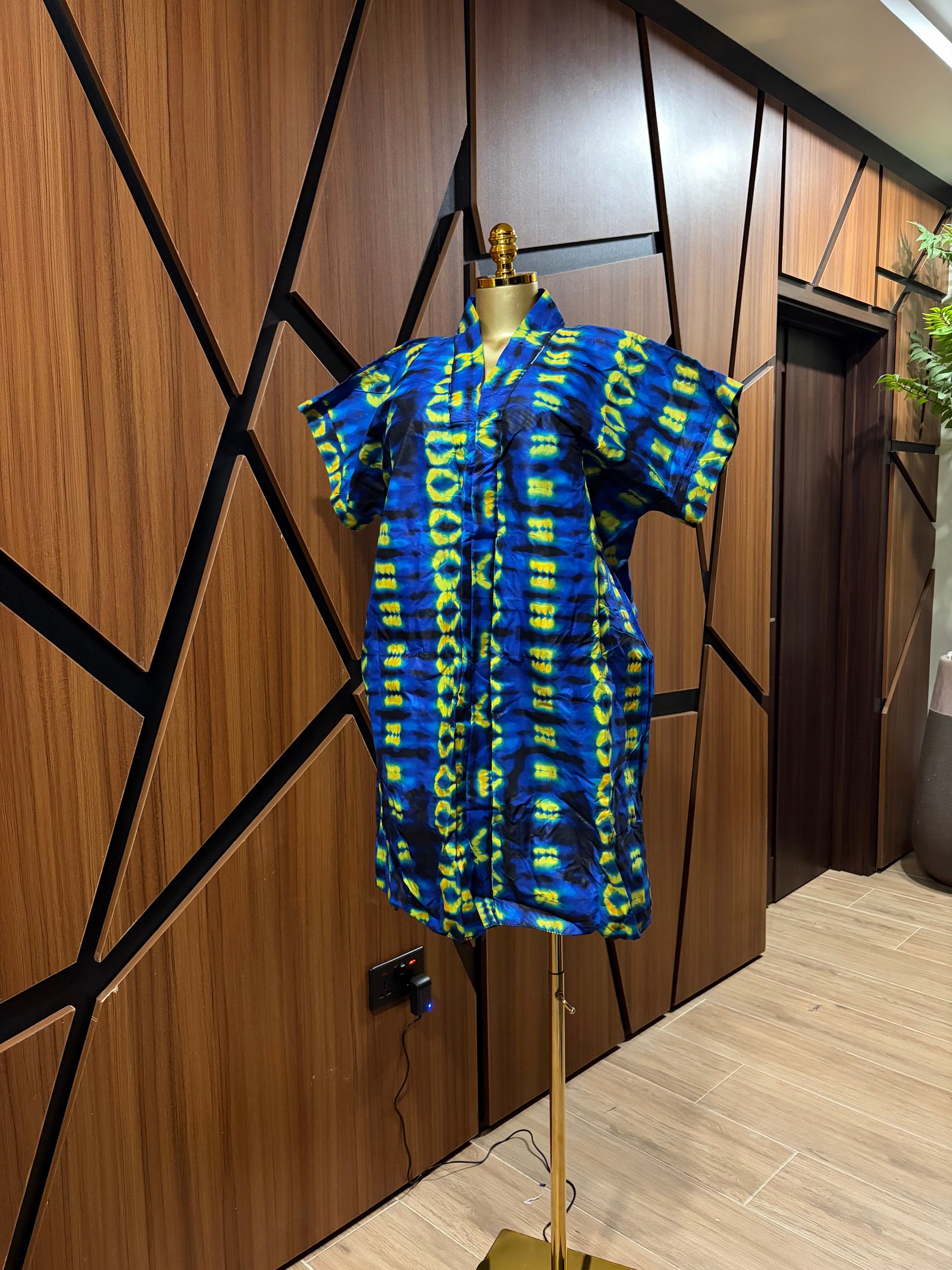 Short African Print Dress A0025