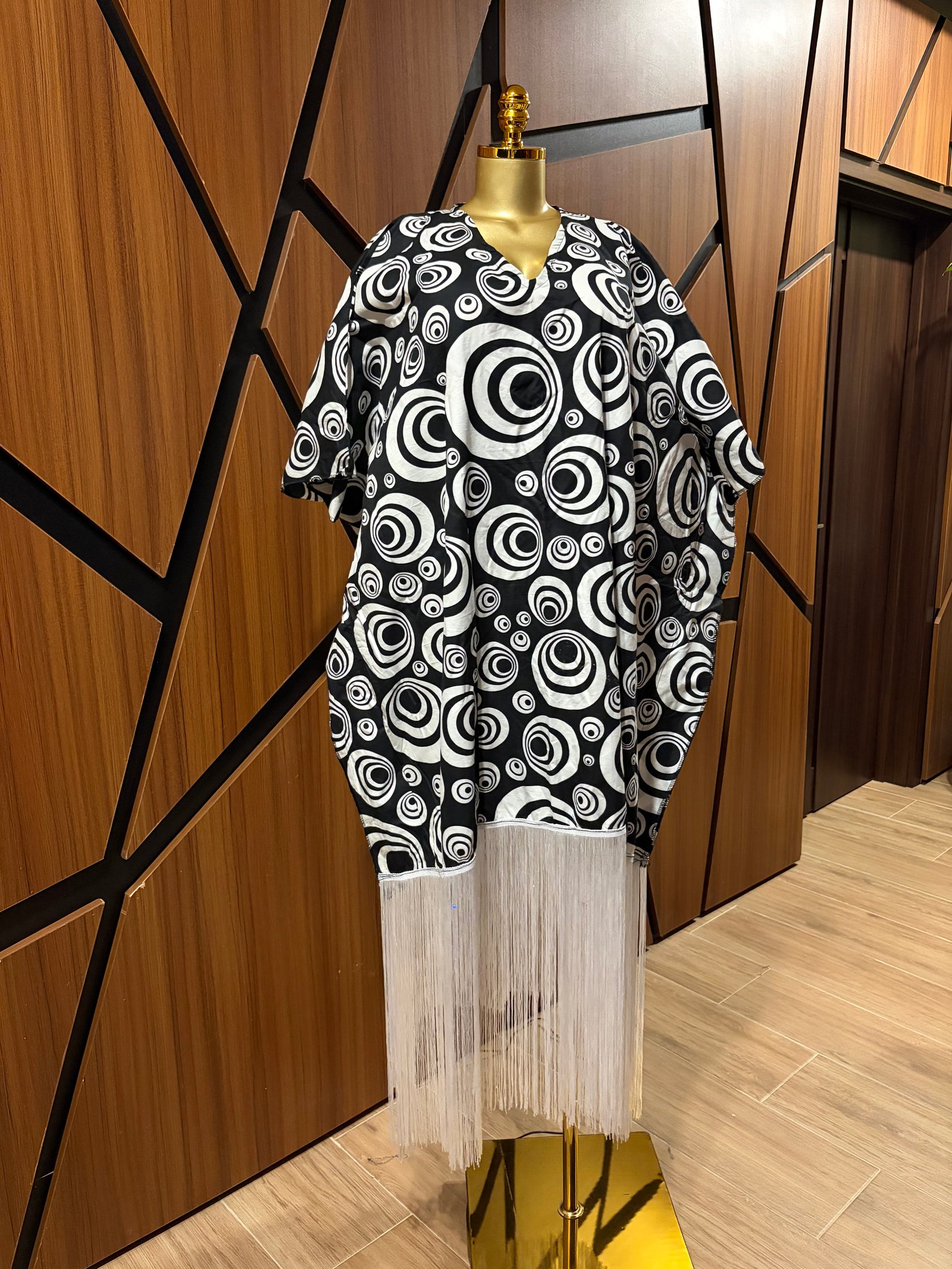 Rich Aunty Fringe Dress A0020